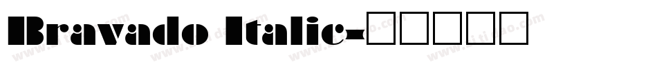 Bravado Italic字体转换